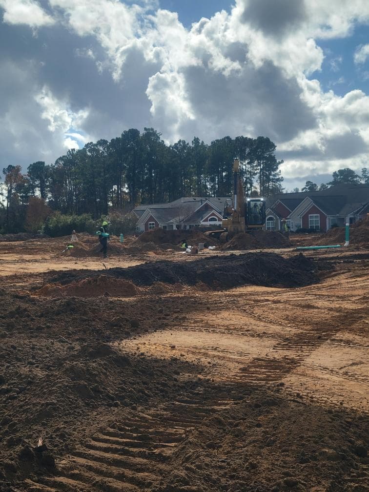 Sitework and rough grading